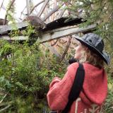 Tammy near a paddling wheel